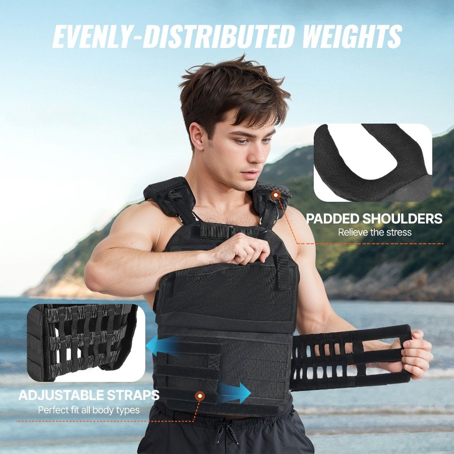 40lb Adjustable Weighted Vest  - Crossfit Vest 评论和价格