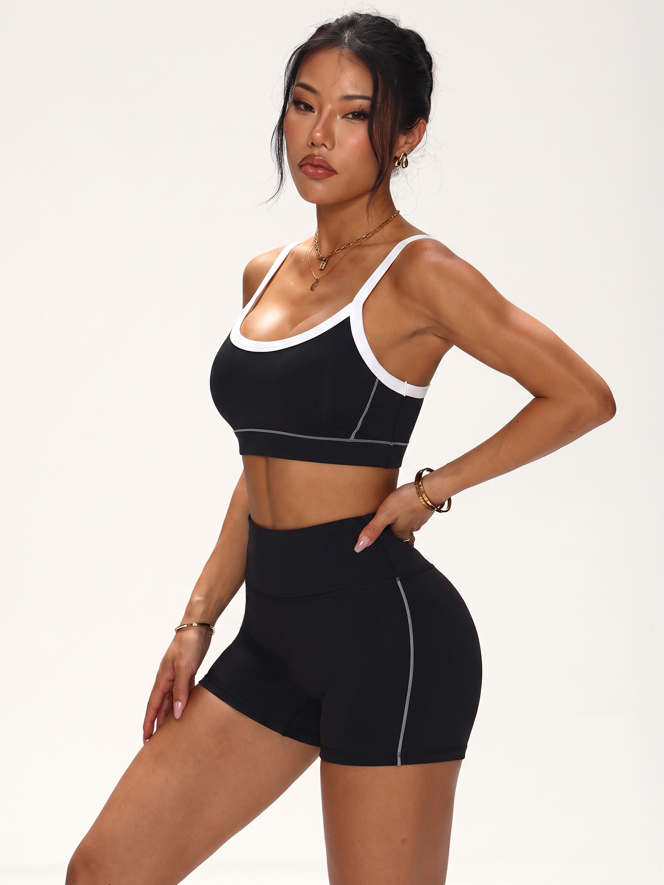 Contrast Trim Seamless Workout - Crossfit Lifting 评论和价格