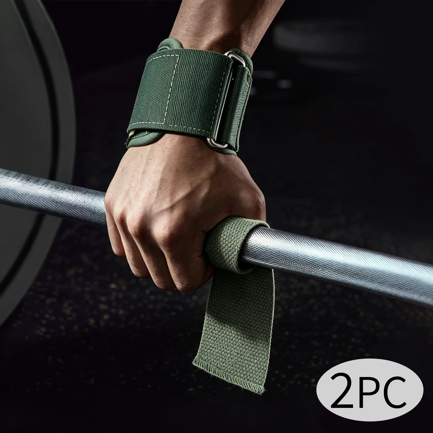 Weightlifting Straps 2pcs Wris - Crossfit Workout Gear 评论和价格