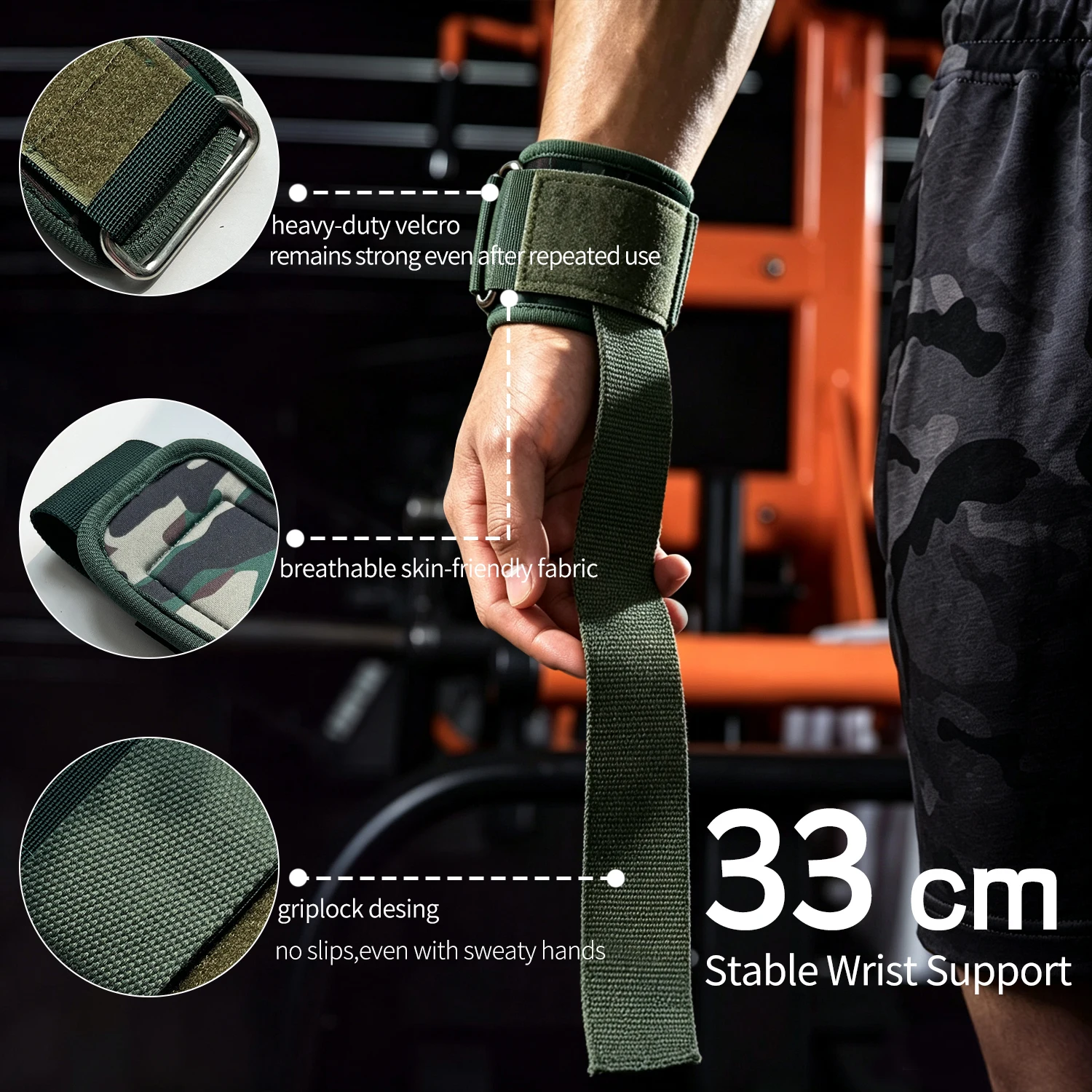 Weightlifting Straps 2pcs Wris - Crossfit Workout Gear 评论和价格