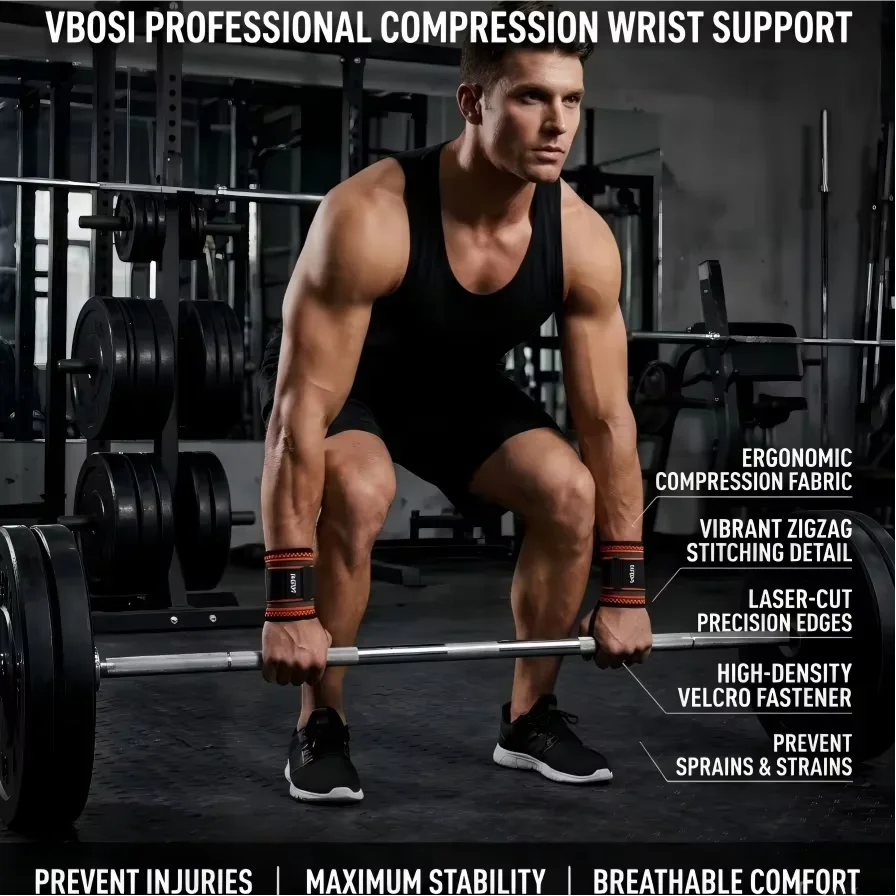 VBOSI Adjustable Wrist Wraps S - Crossfit Workout Gear 评论和价格