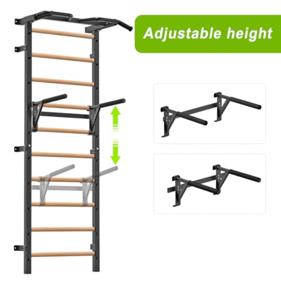 Wall Mounted Gymnastic Stall B - Pull Up Bar Grip 评论和价格