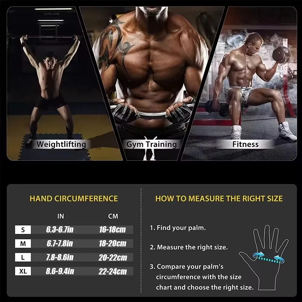 1Pair Half Finger Gym Fitness  - Crossfit Workout Gear 评论和价格